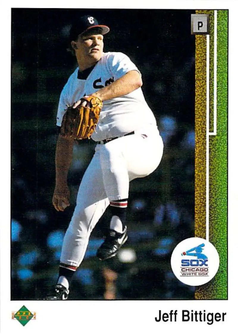1989 Upper Deck #509 Jeff Bittiger NM-MT RC Rookie Chicago White Sox Baseball Card - Baseball Card Single
