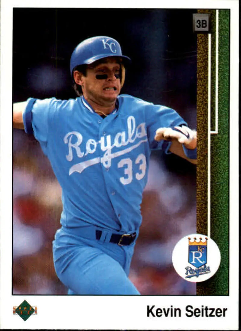 1989 Upper Deck #510 Kevin Seitzer NM-MT Kansas City Royals Baseball Card - Baseball Card Single