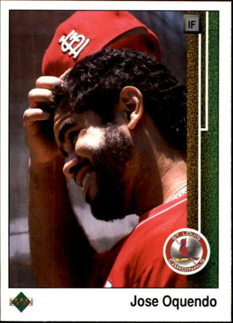 1989 Upper Deck #514 Jose Oquendo NM-MT St. Louis Cardinals Baseball Card - Baseball Card Single