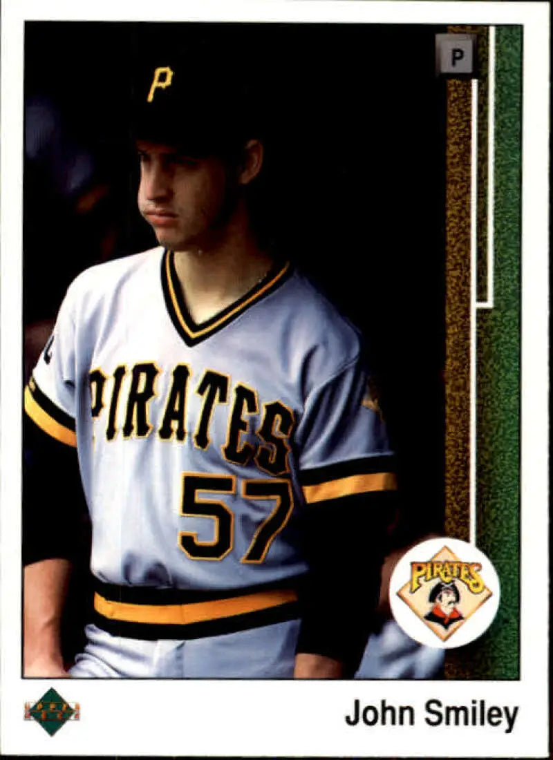1989 Upper Deck #516 John Smiley NM-MT Pittsburgh Pirates Baseball Card - Baseball Card Single