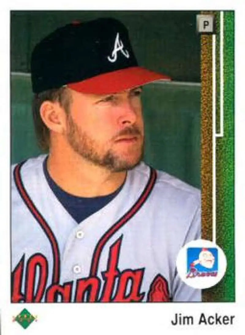 1989 Upper Deck #52 Jim Acker NM-MT California Angels Baseball Card - Baseball Card Single
