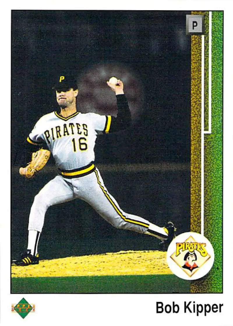 1989 Upper Deck #520 Bob Kipper NM-MT Pittsburgh Pirates Baseball Card - Baseball Card Single