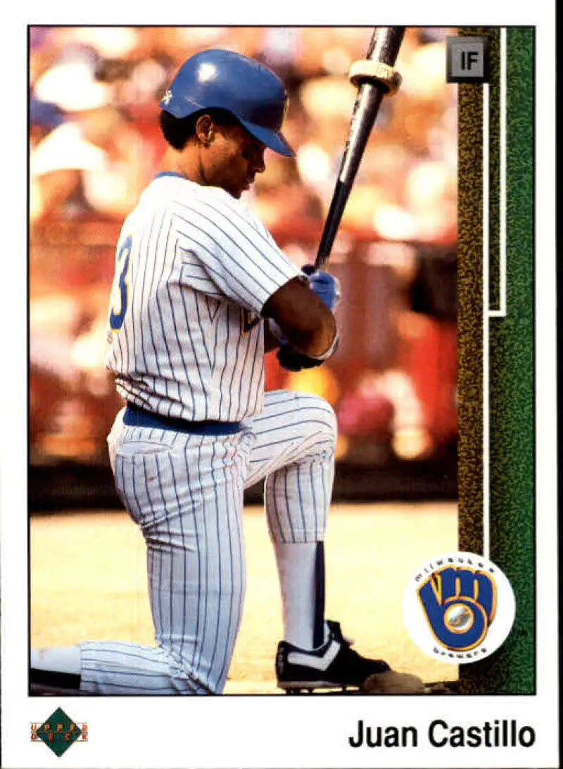1989 Upper Deck #522 Juan Castillo NM-MT Milwaukee Brewers Baseball Card - Baseball Card Single