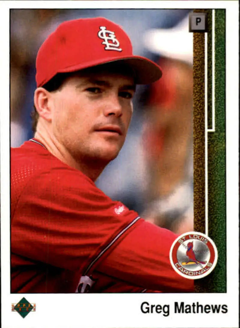1989 Upper Deck #531 Greg Mathews NM-MT St. Louis Cardinals Baseball Card - Baseball Card Single