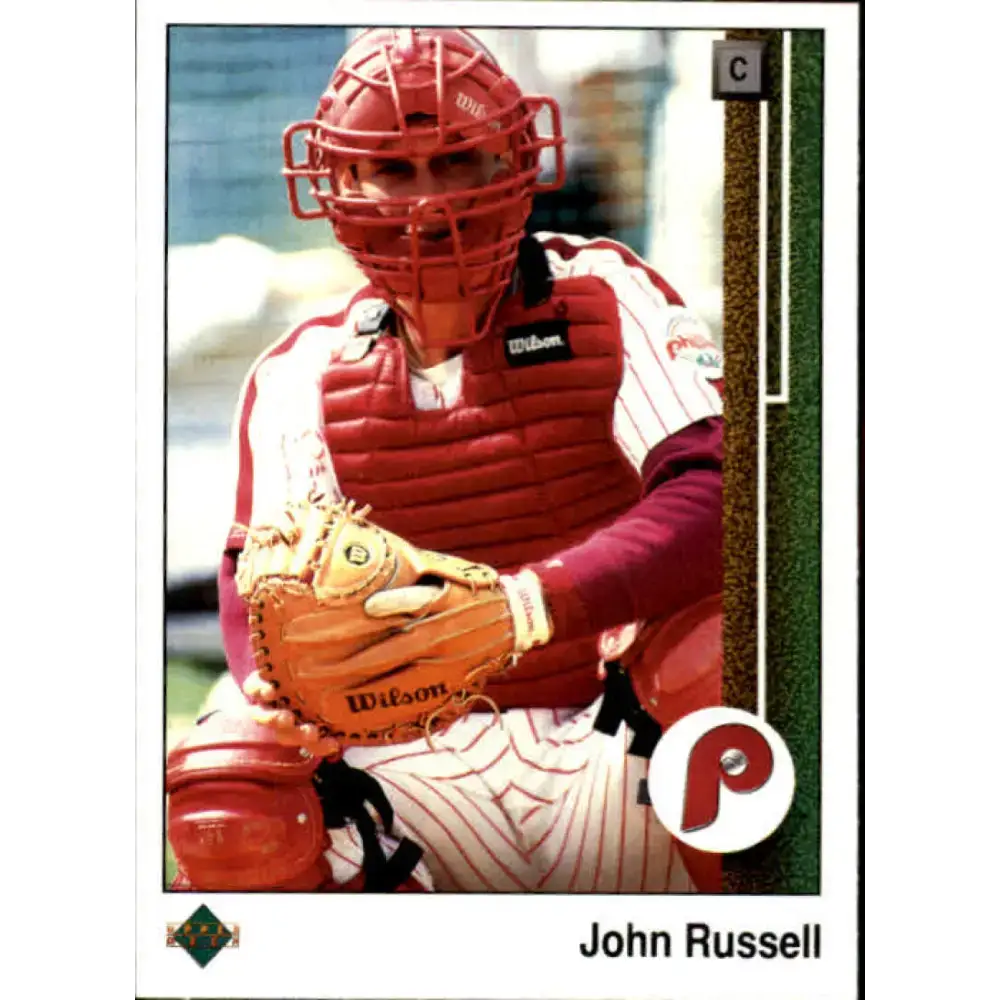 1989 Upper Deck #532 John Russell NM-MT Philadelphia Phillies Baseball Card - Baseball Card Single