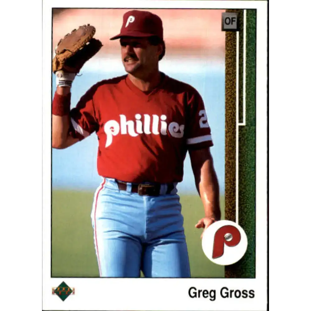 1989 Upper Deck #534 Greg Gross NM-MT Philadelphia Phillies Baseball Card - Baseball Card Single