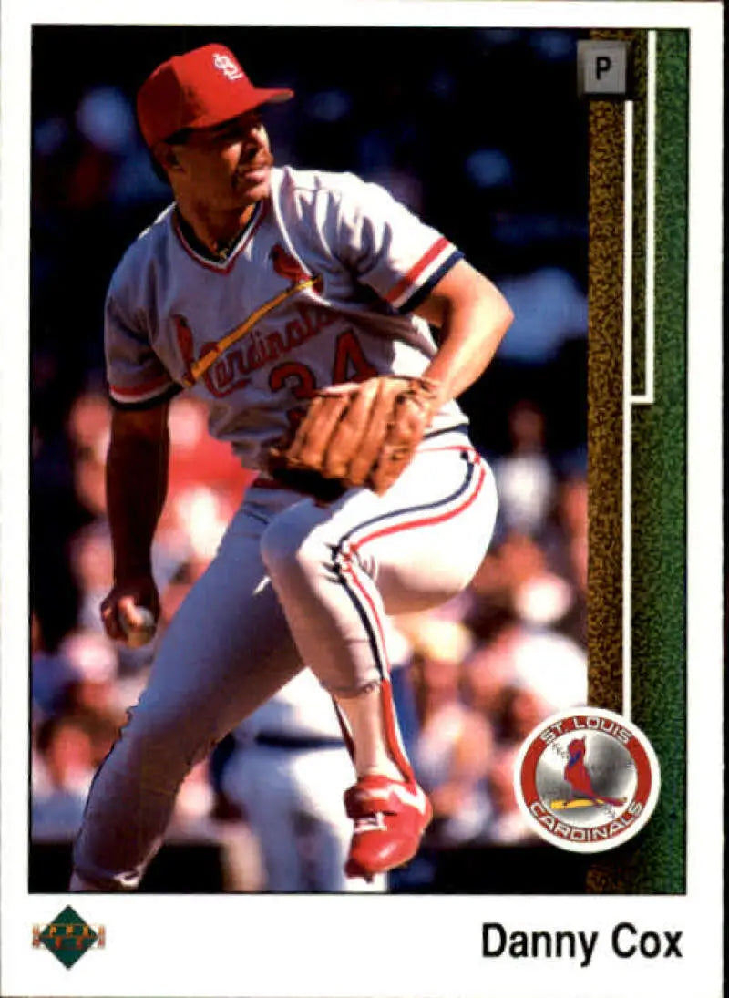 1989 Upper Deck #535 Danny Cox NM-MT St. Louis Cardinals Baseball Card - Baseball Card Single