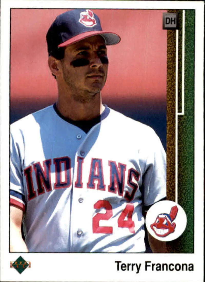 1989 Upper Deck #536 Terry Francona NM-MT Cleveland Indians Baseball Card - Baseball Card Single
