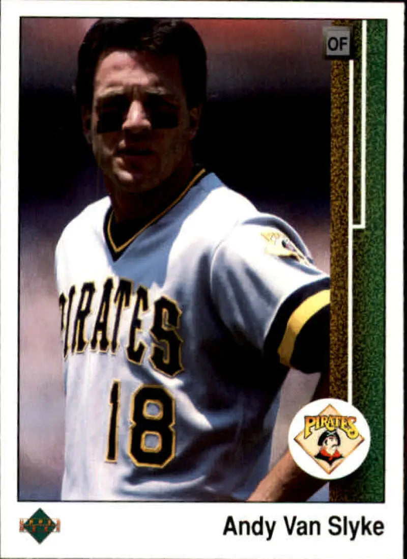 1989 Upper Deck #537 Andy Van Slyke NM-MT Pittsburgh Pirates Baseball Card - Baseball Card Single