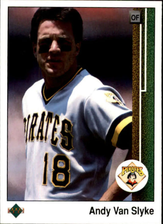 1989 Upper Deck #537 Andy Van Slyke NM-MT Pittsburgh Pirates Baseball Card - Baseball Card Single