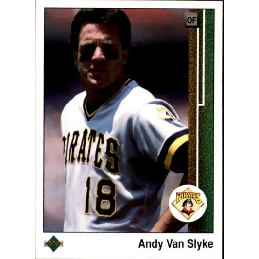 1989 Upper Deck #537 Andy Van Slyke NM-MT Pittsburgh Pirates Baseball Card - Baseball Card Single