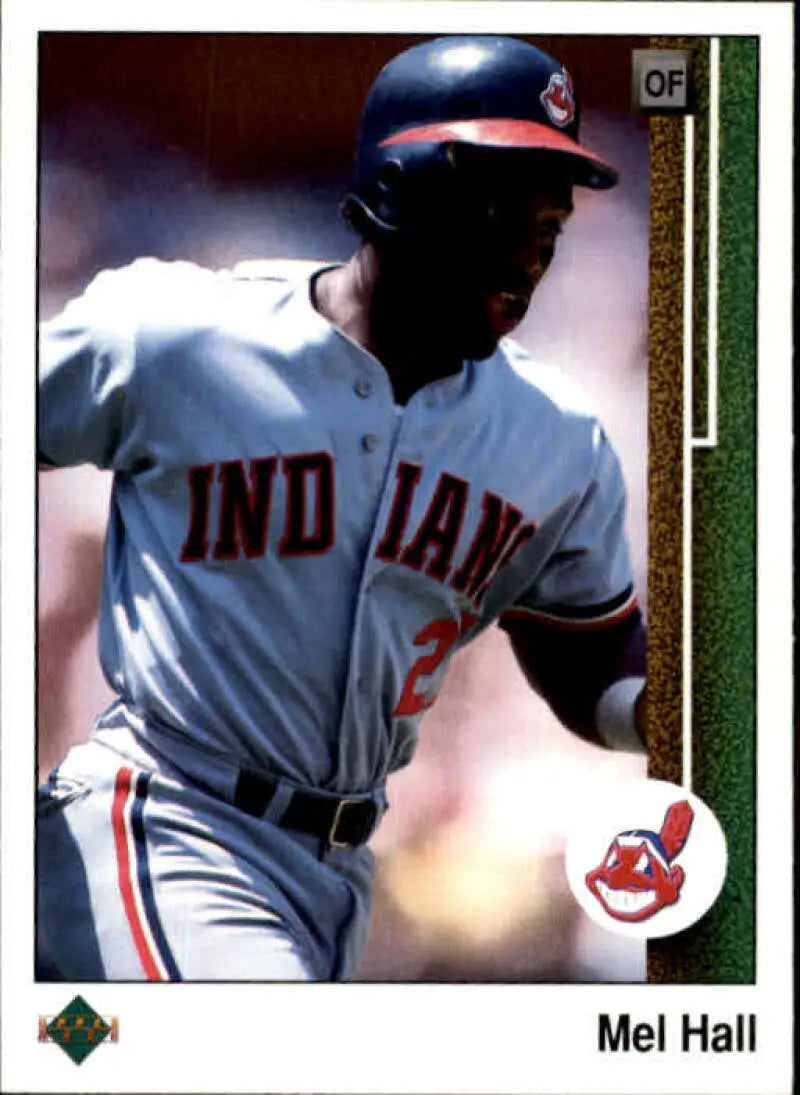 1989 Upper Deck #538 Mel Hall NM-MT Cleveland Indians Baseball Card - Baseball Card Single