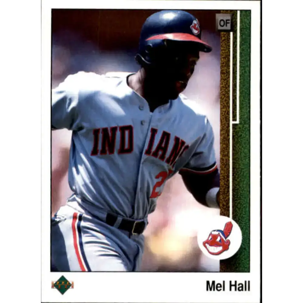 1989 Upper Deck #538 Mel Hall NM-MT Cleveland Indians Baseball Card - Baseball Card Single