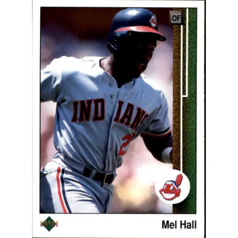 1989 Upper Deck #538 Mel Hall NM-MT Cleveland Indians Baseball Card - Baseball Card Single