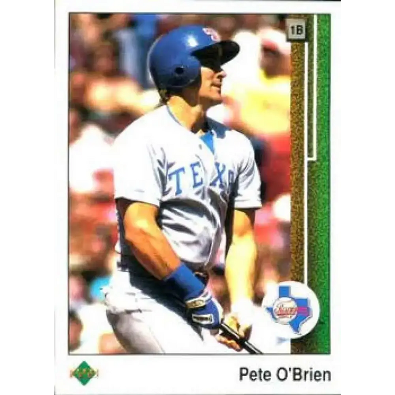 1989 Upper Deck #54 Pete O’Brien NM-MT Texas Rangers Baseball Card - Baseball Card Single
