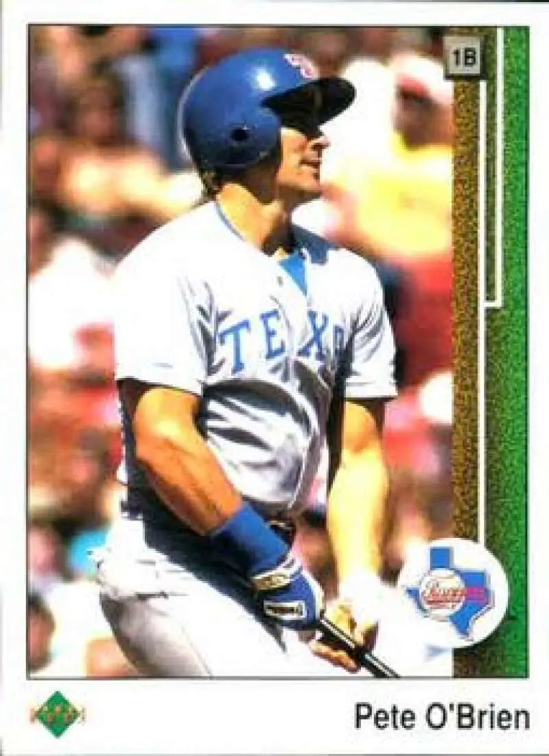 1989 Upper Deck #54 Pete O’Brien NM-MT Texas Rangers Baseball Card - Baseball Card Single