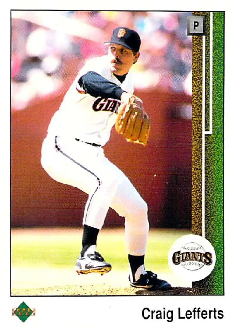 1989 Upper Deck #541 Craig Lefferts NM-MT San Francisco Giants Baseball Card - Baseball Card Single