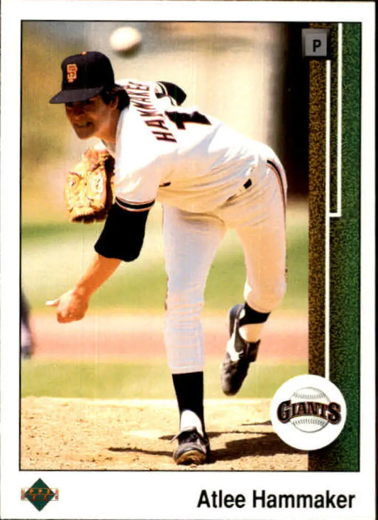 1989 Upper Deck #544 Atlee Hammaker NM-MT San Francisco Giants Baseball Card - Baseball Card Single