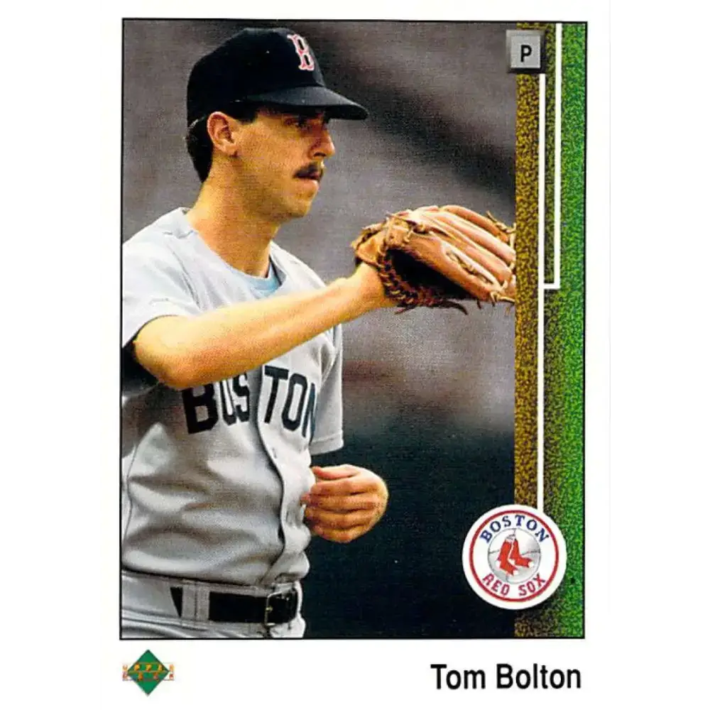 1989 Upper Deck #545 Tom Bolton NM-MT Boston Red Sox Baseball Card - Baseball Card Single