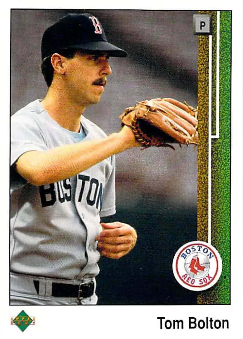 1989 Upper Deck #545 Tom Bolton NM-MT Boston Red Sox Baseball Card - Baseball Card Single