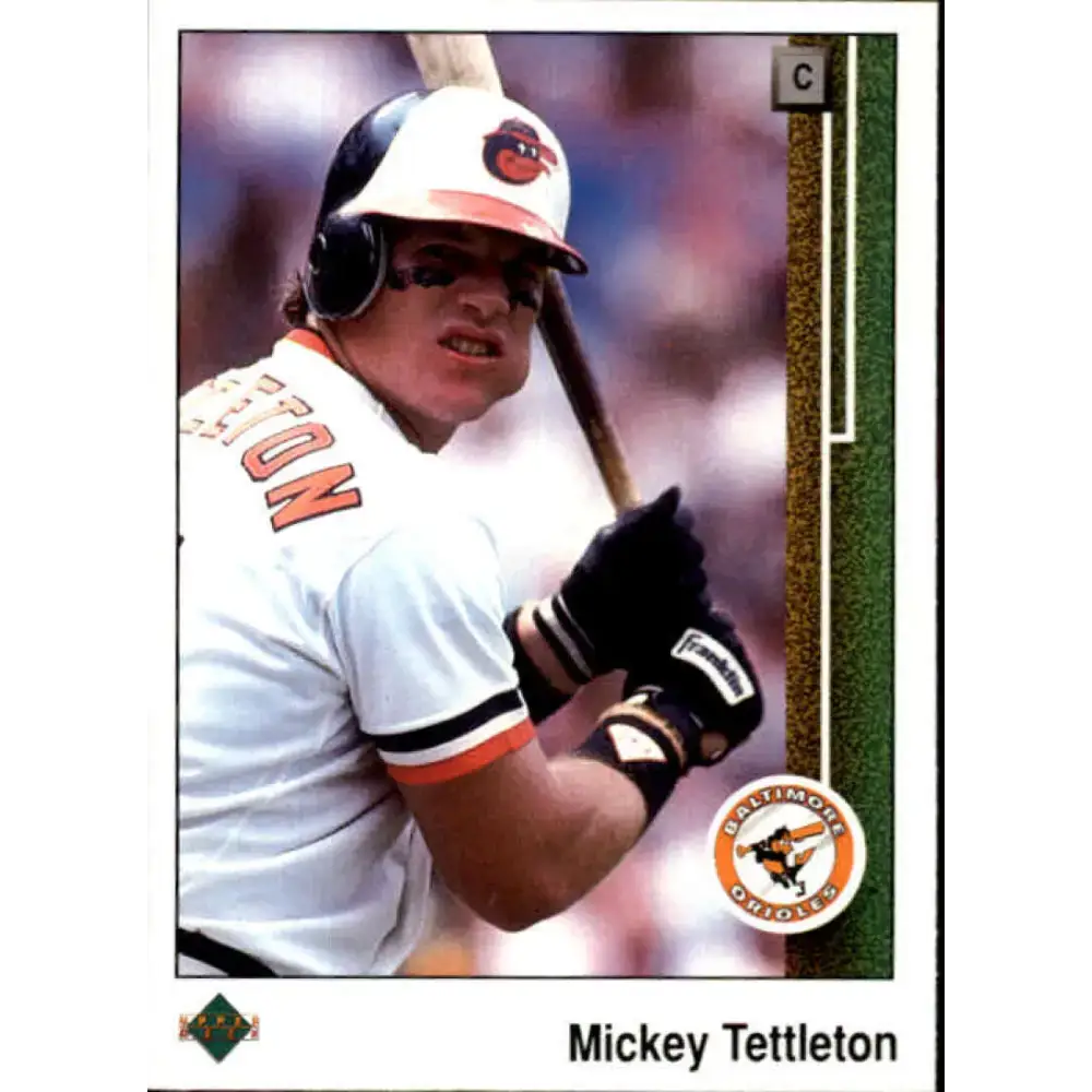 1989 Upper Deck #553 Mickey Tettleton NM-MT Baltimore Orioles Baseball Card - Baseball Card Single