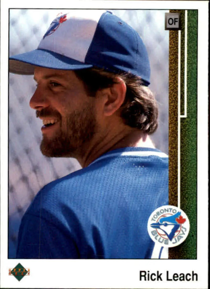 1989 Upper Deck #554 Rick Leach NM-MT Toronto Blue Jays Baseball Card - Baseball Card Single