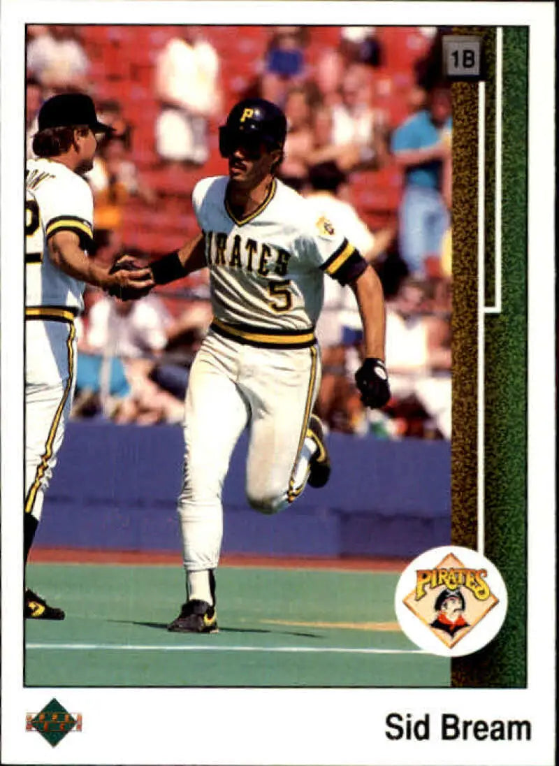 1989 Upper Deck #556 Sid Bream NM-MT Pittsburgh Pirates Baseball Card - Baseball Card Single