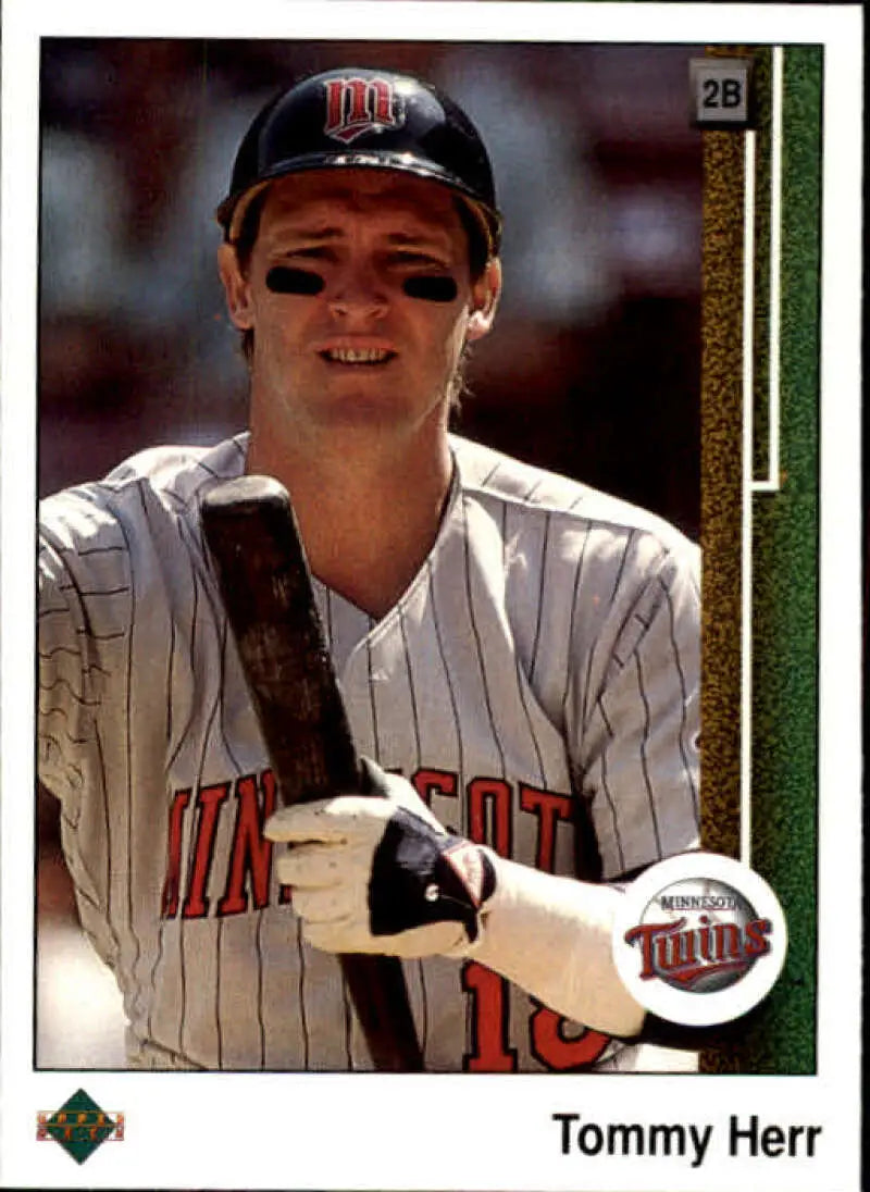 1989 Upper Deck #558 Tom Herr NM-MT Minnesota Twins Baseball Card - Baseball Card Single