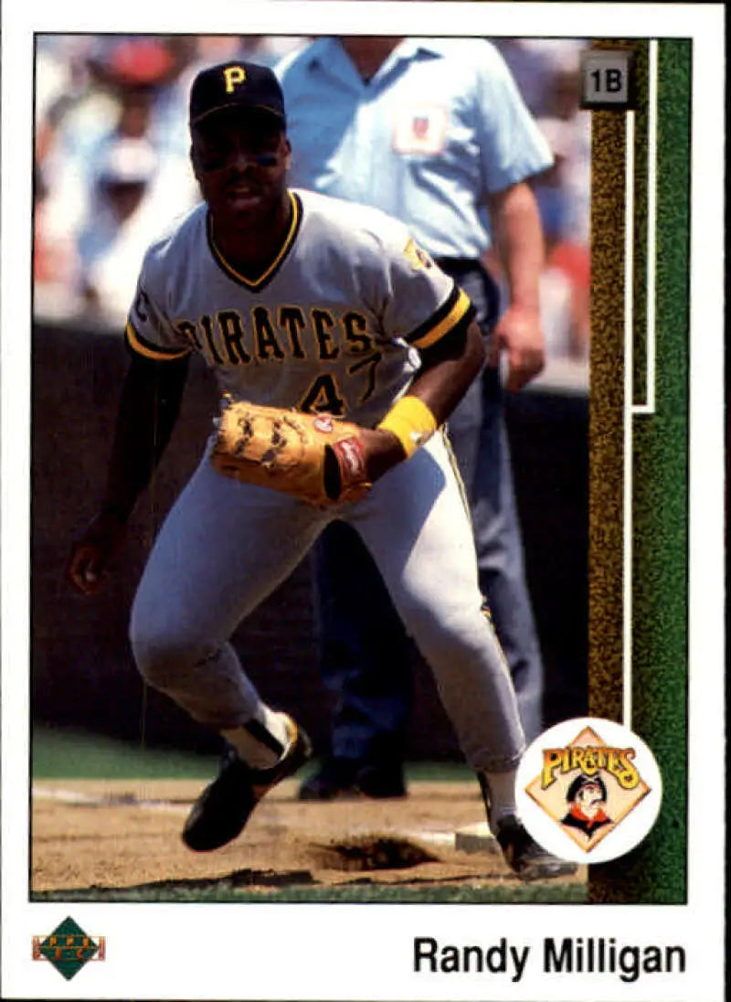 1989 Upper Deck #559 Randy Milligan NM-MT Pittsburgh Pirates Baseball Card - Baseball Card Single