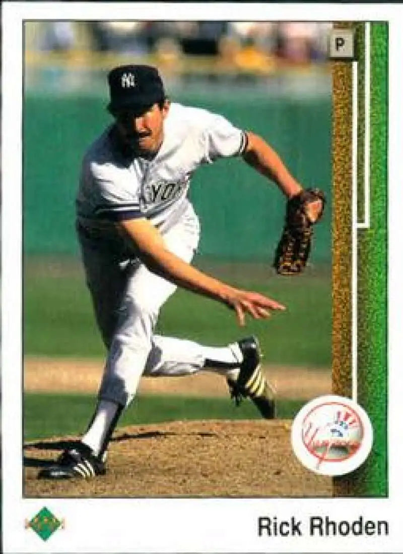 1989 Upper Deck #56 Rick Rhoden NM-MT New York Yankees Baseball Card - Baseball Card Single