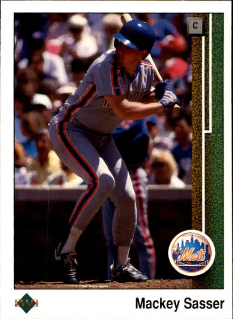 1989 Upper Deck #561 Mackey Sasser NM-MT New York Mets Baseball Card - Baseball Card Single