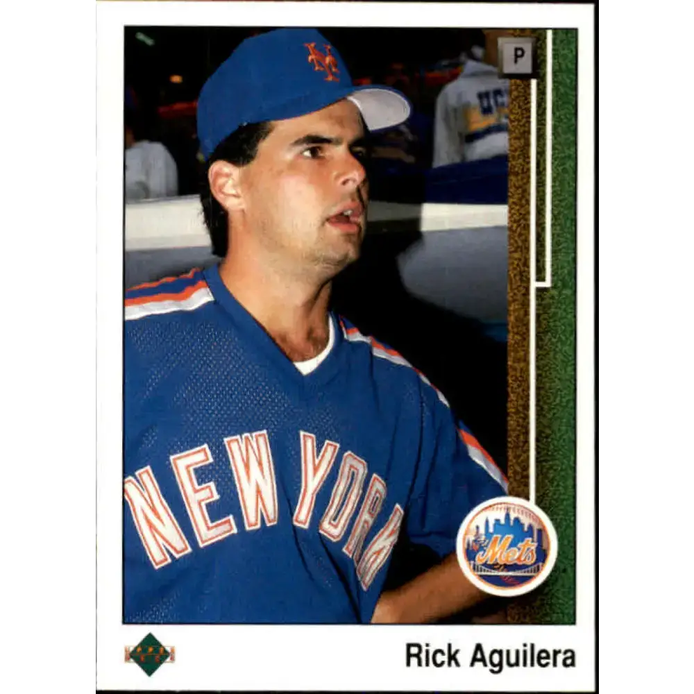 1989 Upper Deck #563 Rick Aguilera NM-MT New York Mets Baseball Card - Baseball Card Single