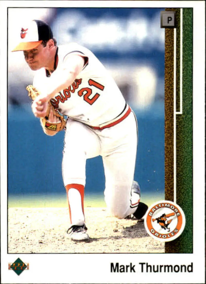 1989 Upper Deck #571 Mark Thurmond NM-MT Baltimore Orioles Baseball Card - Baseball Card Single