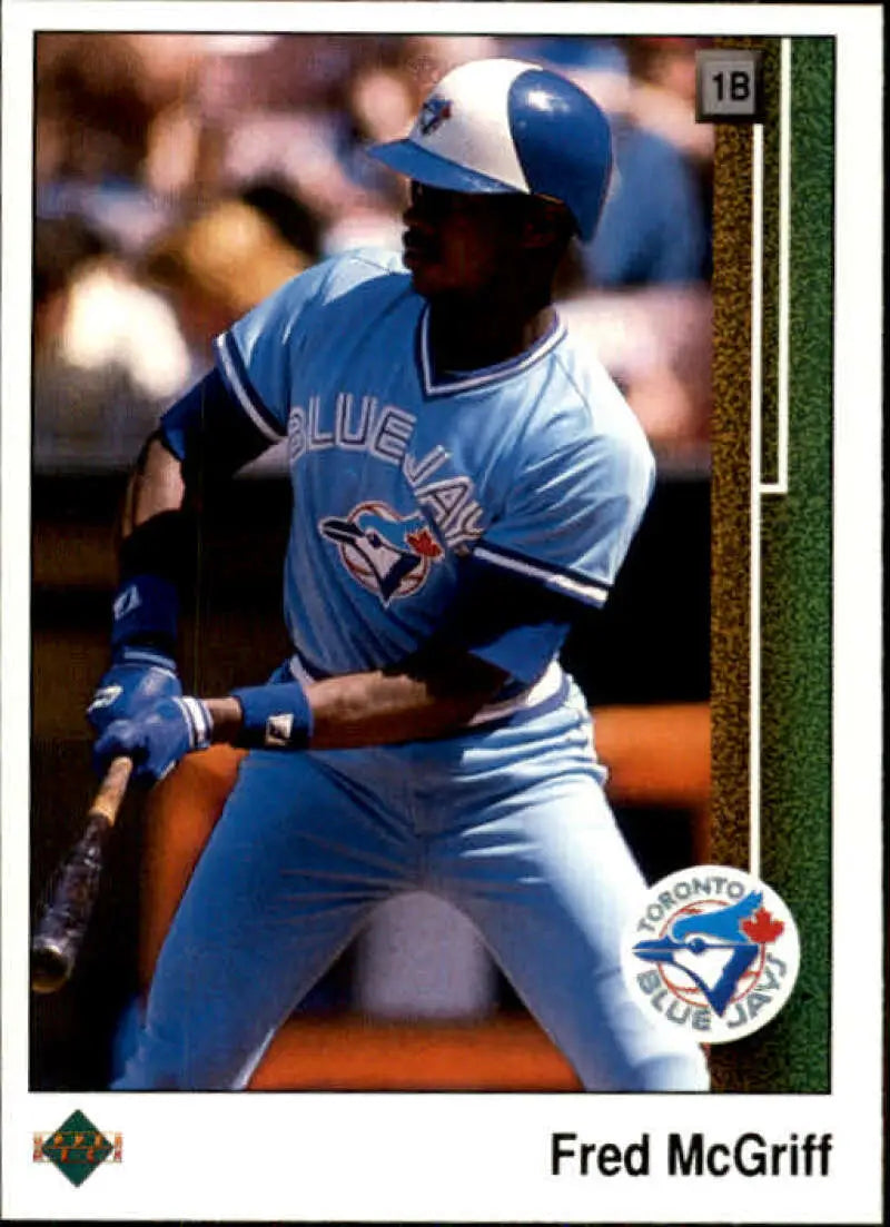 1989 Upper Deck #572 Fred McGriff NM-MT Toronto Blue Jays Baseball Card - Baseball Card Single