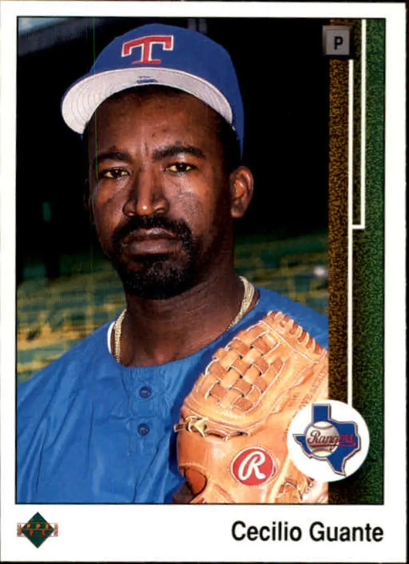 1989 Upper Deck #576 Cecilio Guante NM-MT Texas Rangers Baseball Card - Baseball Card Single