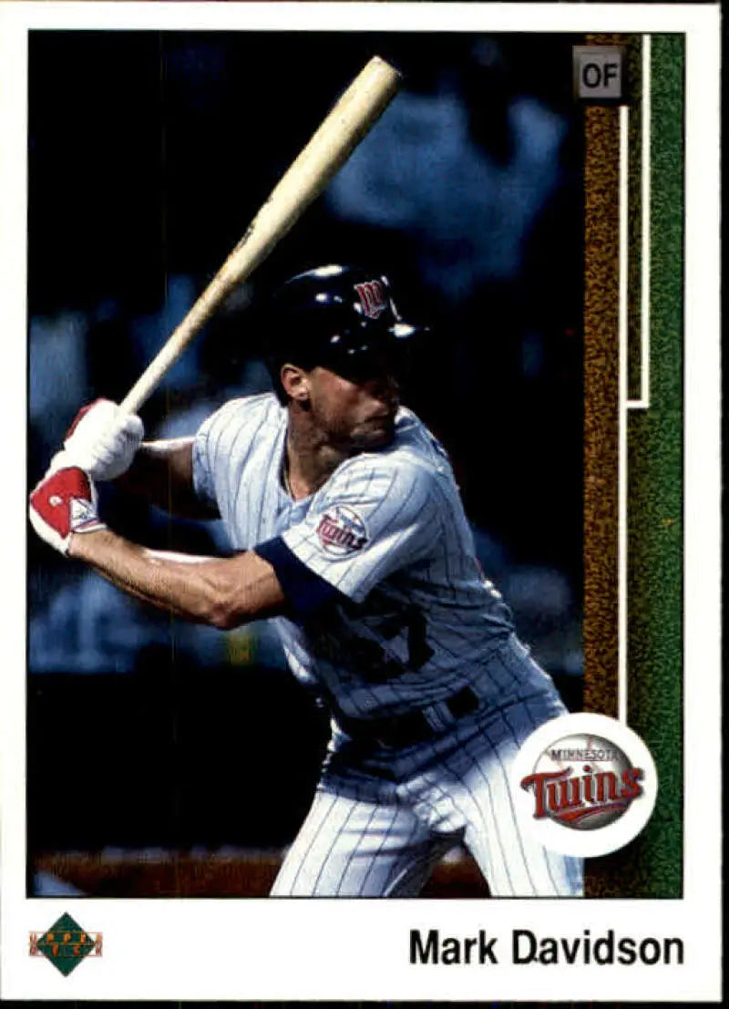 1989 Upper Deck #577 Mark Davidson NM-MT Minnesota Twins Baseball Card - Baseball Card Single