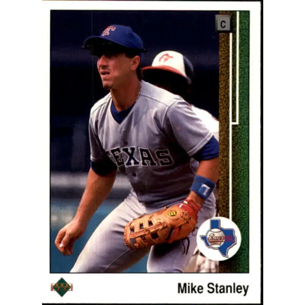 1989 Upper Deck #579 Mike Stanley NM-MT Texas Rangers Baseball Card - Baseball Card Single