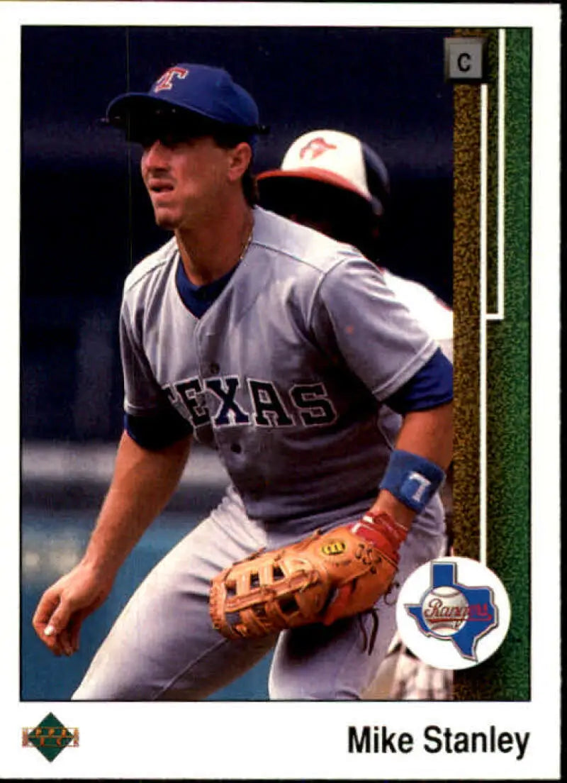 1989 Upper Deck #579 Mike Stanley NM-MT Texas Rangers Baseball Card - Baseball Card Single