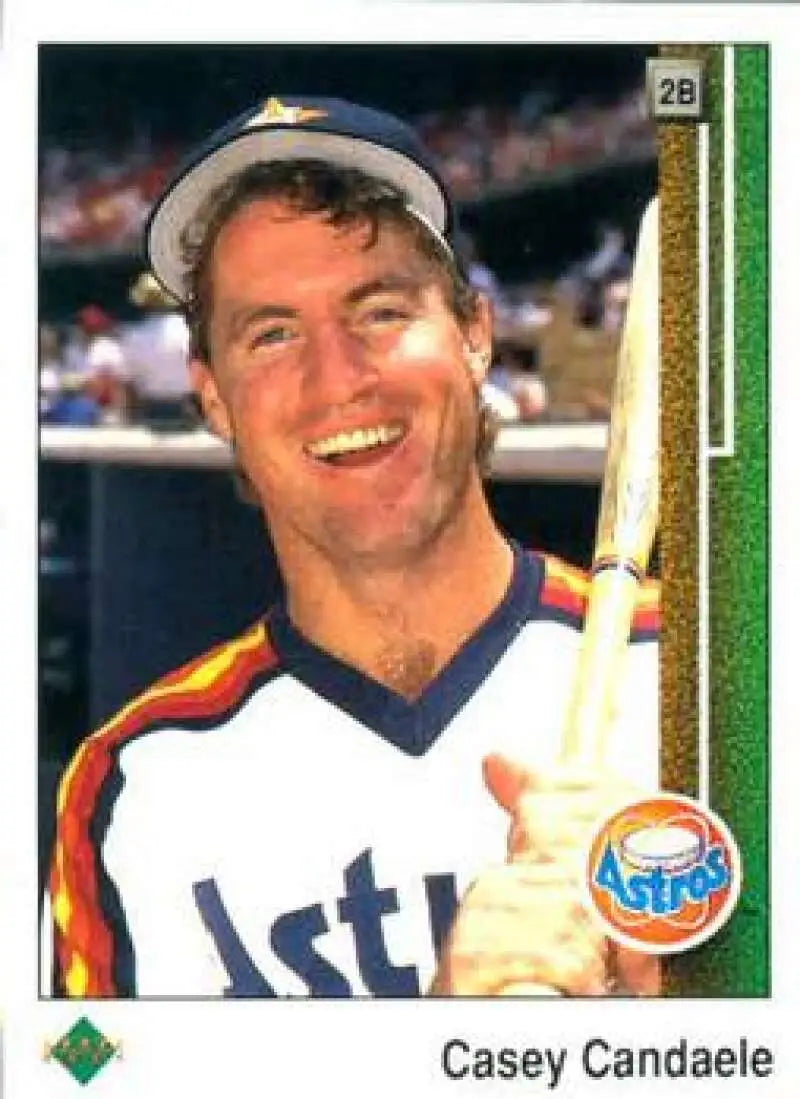 1989 Upper Deck #58 Casey Candaele NM-MT Houston Astros Baseball Card - Baseball Card Single
