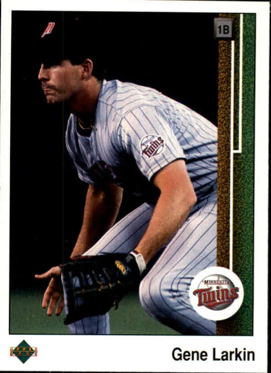 1989 Upper Deck #580 Gene Larkin NM-MT Minnesota Twins Baseball Card - Baseball Card Single