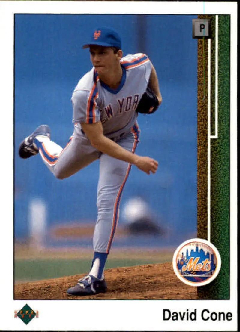 1989 Upper Deck #584 David Cone NM-MT New York Mets Baseball Card - Baseball Card Single
