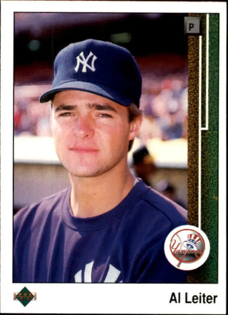 1989 Upper Deck #588 Al Leiter NM-MT New York Yankees Baseball Card - Baseball Card Single