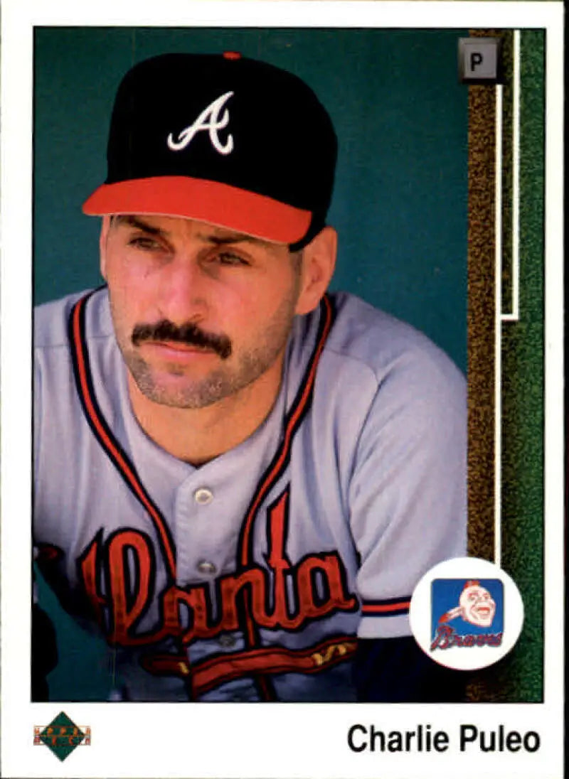 1989 Upper Deck #589 Charlie Puleo NM-MT Atlanta Braves Baseball Card - Baseball Card Single