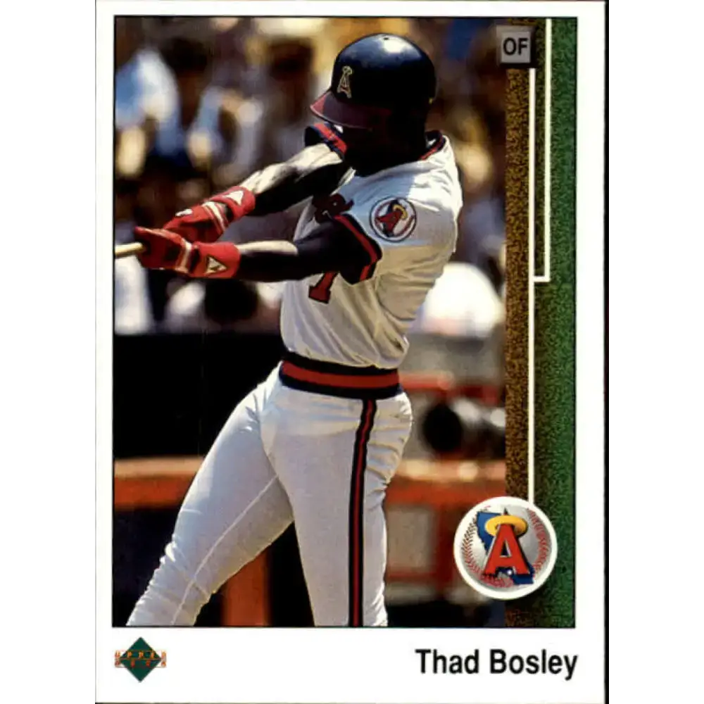 1989 Upper Deck #591 Thad Bosley NM-MT California Angels Baseball Card - Baseball Card Single