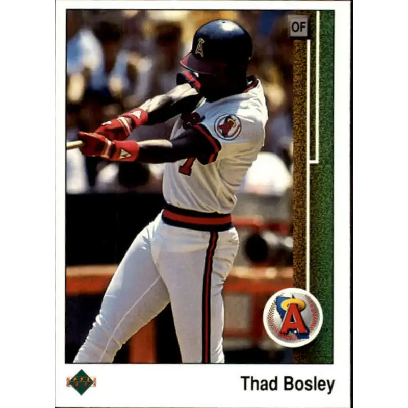 1989 Upper Deck #591 Thad Bosley NM-MT California Angels Baseball Card - Baseball Card Single