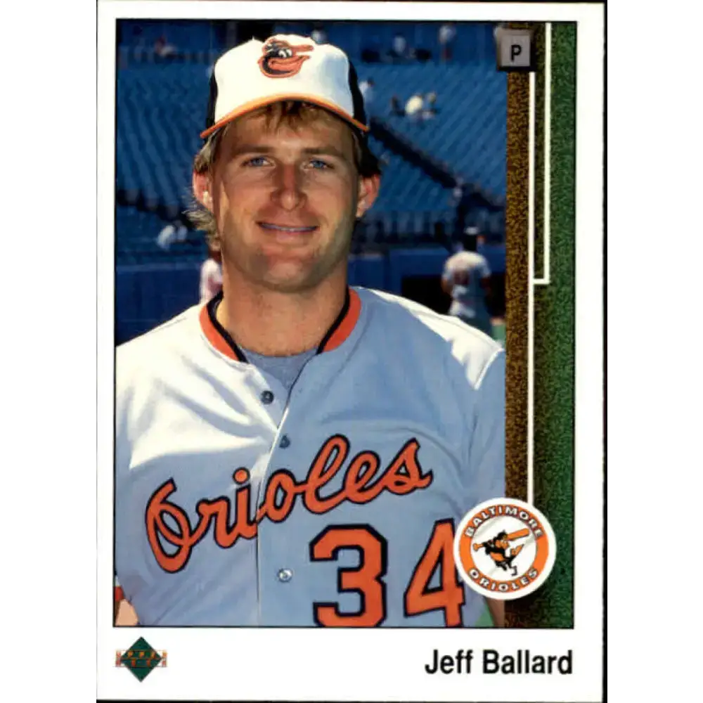 1989 Upper Deck #595 Jeff Ballard NM-MT Baltimore Orioles Baseball Card - Baseball Card Single