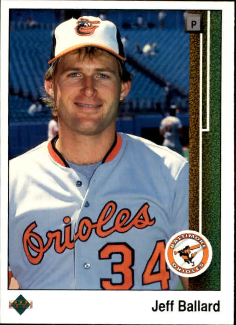 1989 Upper Deck #595 Jeff Ballard NM-MT Baltimore Orioles Baseball Card - Baseball Card Single