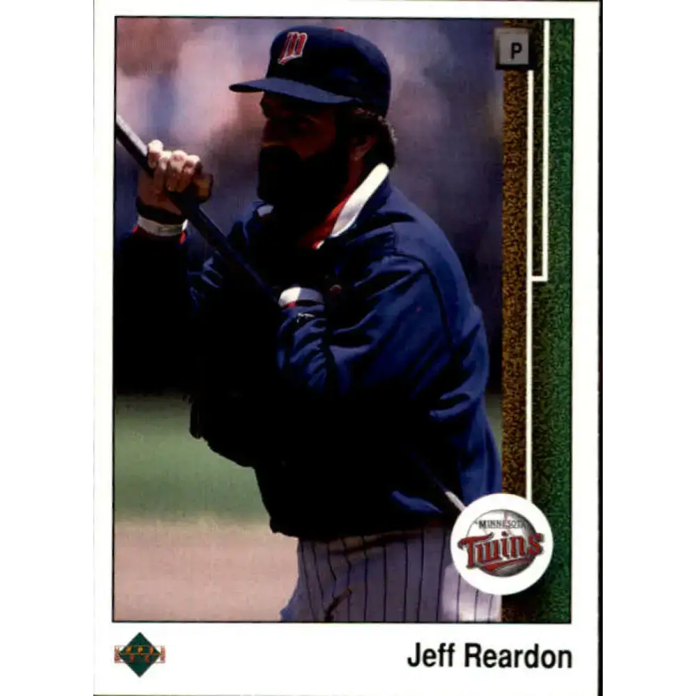 1989 Upper Deck #596 Jeff Reardon NM-MT Minnesota Twins Baseball Card - Baseball Card Single