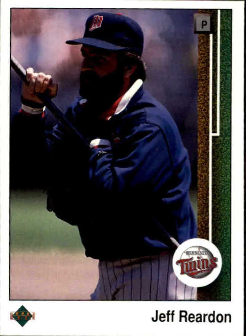 1989 Upper Deck #596 Jeff Reardon NM-MT Minnesota Twins Baseball Card - Baseball Card Single