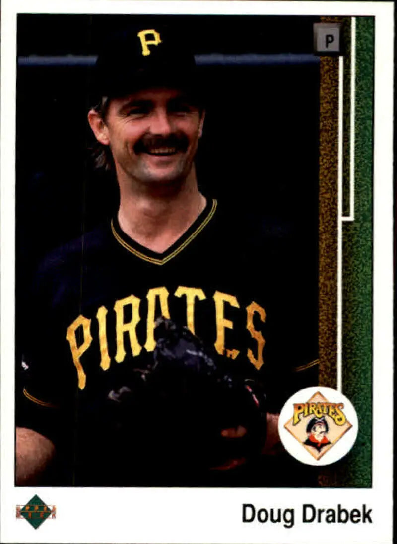 1989 Upper Deck #597 Doug Drabek NM-MT Pittsburgh Pirates Baseball Card - Baseball Card Single